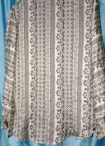 Patterned Button-Down Shirt