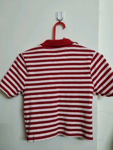 Red Striped Zudio T Shirt