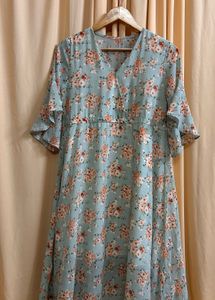 Korean Summer Floral Dress