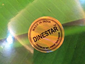 🆕️ Banana Leaf Pattern Melamine Plates Set Of 3 - Big SIZE