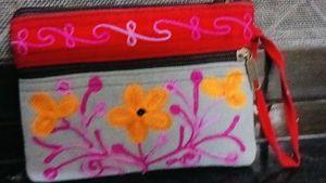 Embroidered Handbags - Set of Two  COMBO OFFER