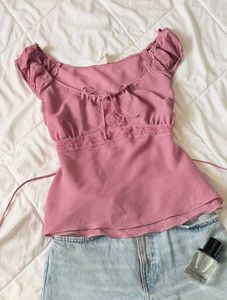 Dusty Pink Lace Top