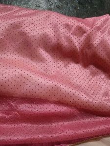 White Pink Grand Embroidery Work Saree