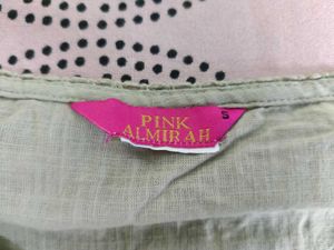 Floral Embroidered Pink Top