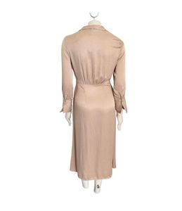 Zara Beige Satin Dress