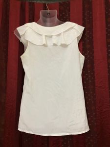 S&amp;W  Fashion White Sleeveless Top