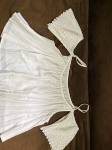 Stylish White Off Shoulder Top