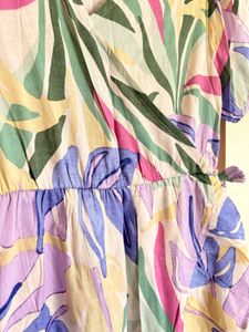 Floral Print Wrap Dress