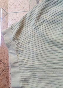 Light Green Long Woollen Skirt