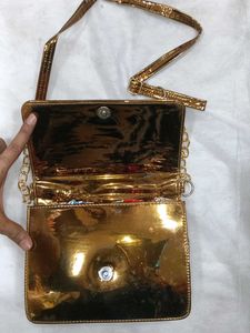 Gold Crossbody Bag