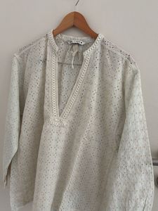 Zara Eyelet Blouse