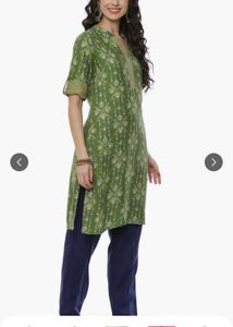 rangriti Green Printed Kurta