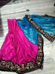Authentic Saree With Beautiful Work