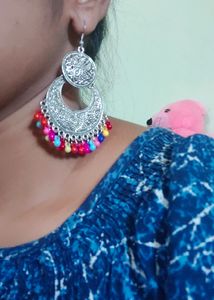 Oxidised Silver Earrings