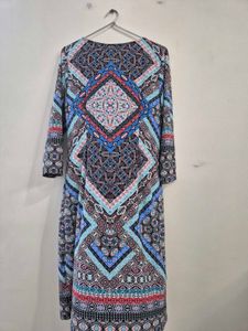 Patterned Midi Dress