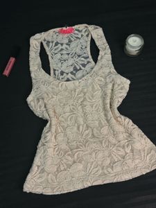 Ivory Lace Tank Top