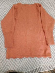 Peach Floral sweater