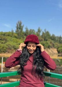 Marron High Neck Top