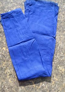 Navy blue embroidered saree