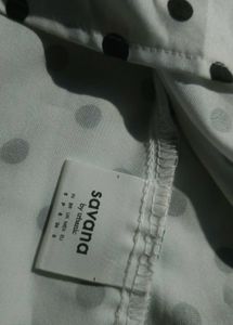 Polka Dot Lace Trimmed Top