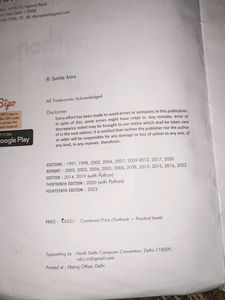 AComputer Science With Python (Sumita Arora) 12th