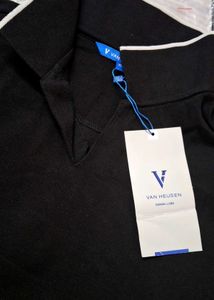 Ven heusen Black Polo T-Shirt