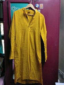 Yellow Cotton Kurta