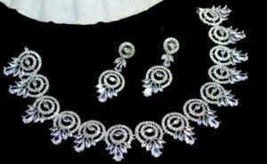 American Diamond Jewellery Set