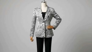 Patterned Blazer (Bedi Thin Fabric) Free Size