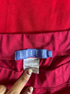 Red Flare Leggings
