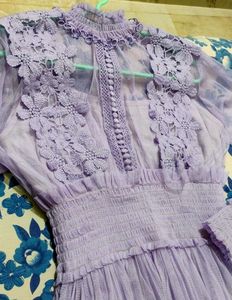 Lavender Floral Maxi Dress