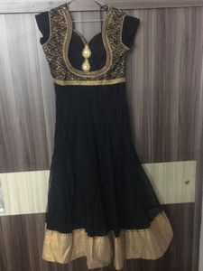 Black Gold Anarkali.