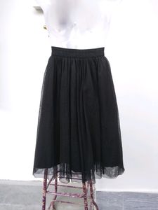 Tulle Layered Flare Skirt