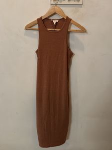 Nude Bodycon Racer Back Dress