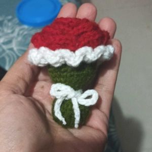 Crochet Cupcake Ornament