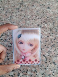 Doll Image on a Square Box Mirror
