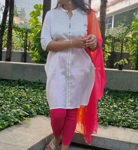 Silk Off White Kurta