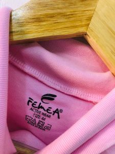 Pink Turtleneck Top