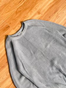 Cozy Gray Knit Sweater