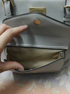 Branded Van Hussain Cream Handbag