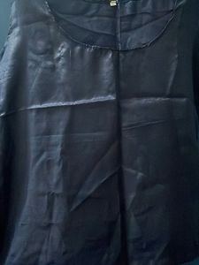 Satin Silk Dark Blue Cami Top