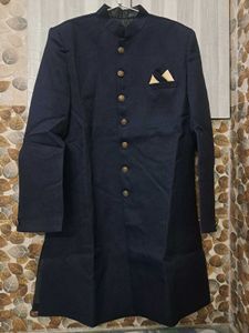Men&#39;s Navy Blue sherwani set