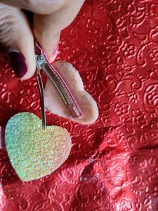 Sparkly Heart Hair Clips