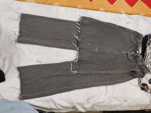 Grey denim jeans skirt✨☠️