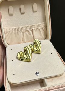 Gold Heart Earrings