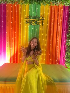 Lime Yellow Embroidered Set