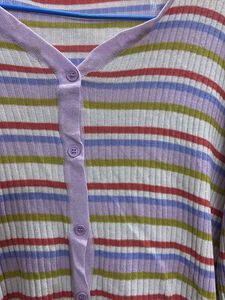 Striped Knit Cardigan