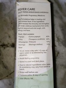 Zoe Wellness Fever Care