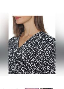 ONLYMicro Print Fit &amp; Flare Dress