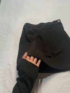 combo Black Long Sleeve Top and skirt